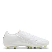 PUMA King 20 Match Gras / Kunstgras Voetbalschoenen (MG) Wit Felrood Neongeel - thumbnail