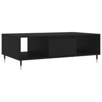 Salontafel 104x60x35 cm bewerkt hout zwart - thumbnail