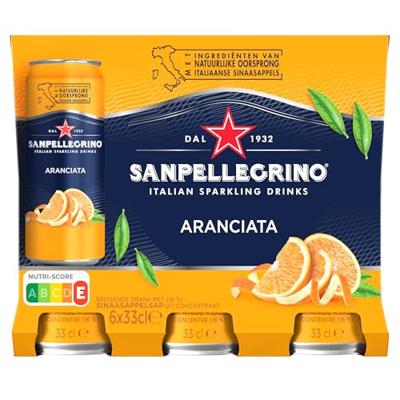 Sanpellegrino Limonade Aranciata 6 x 330 ml bij Jumbo
