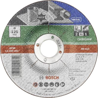 Bosch Accessories A 46 S BF 2609256308 Doorslijp- en afbraamschijf 115 mm 1 stuk(s) RVS, Metaal
