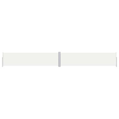 Tuinscherm uittrekbaar 160x1200 cm crmekleurig