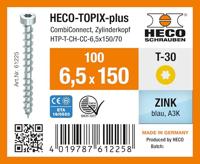Heco Topix-plus CombiConnect 6,5 x 150 ck T-30 OKD verz; 100 stuks - HC61225 - thumbnail