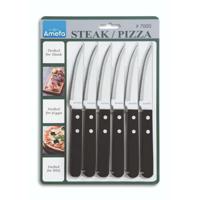 Amefa pizza/steak messenset 6-delig zwart - thumbnail