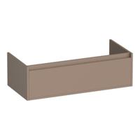 Brauer Hope - Onderkast - 100 cm - met 1 Softclose Lade Greeploos en 1 Sifon Uitsparing - Mat Mokka - thumbnail