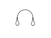 Eurolite EUROLITE Steel Rope (SC) 400x4mm black without quick link - thumbnail