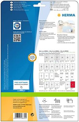 Etiket HERMA 8632 63.5x38.1mm premium wit 210stuks Etiket HERMA 8632 63.5x38.1mm premium wit 210stuks