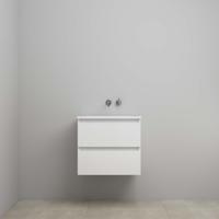 On-Line Onderkast - 60 cm - Voorgemonteerd - Acryl Wastafel - zonder Kraangat - Hoogglans Wit - thumbnail