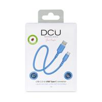 Kabel USB A naar USB-C DCU Blauw 1 m - thumbnail