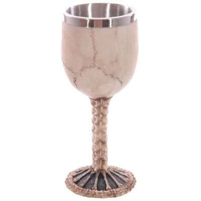 Kelk Beker met Schedel Handgeschilderd (18 cm)