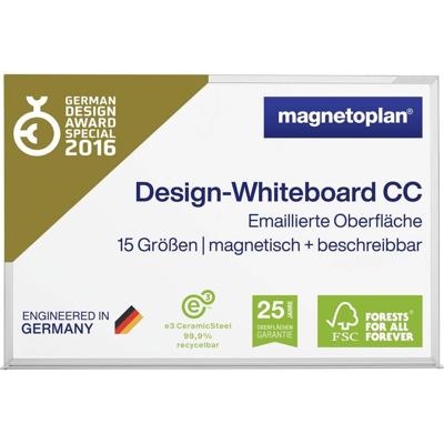 magnetoplan Whiteboard CC (b x h) 200 cm x 120 cm Wit Geëmailleerd, Glad Incl. opbergbakje