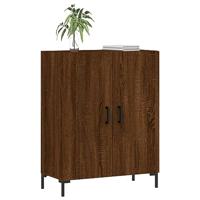 Dressoir 69,5x34x90 cm bewerkt hout bruin eikenkleur - thumbnail