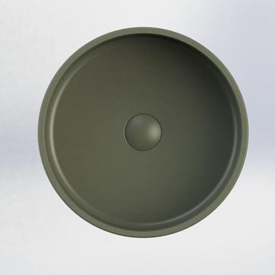 Opbouw Waskom Arcqua Case Rond 40 cm Mat Groen Arcqua