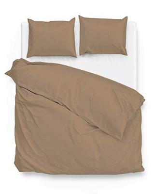 Zo! Home Zo Home Satinado Dekbedovertrek 140x200/220 Praline Brown