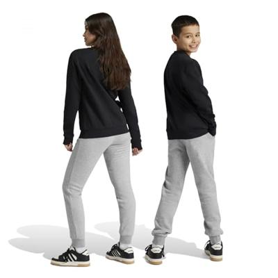 adidas Essentials Big Logo Fleece Joggingpak Kids Zwart Grijs Wit - thumbnail