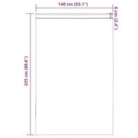 Gordijnen voile met roedezakken 2 st lichtgrijs - thumbnail