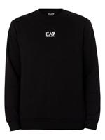 EA7 Emporio Armani 8NPM30 Sweater Heren Zwart/Wit - Maat L - Kleur: Zwart | Soccerfanshop - thumbnail