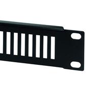 LogiLink PN111B 19 inch Afdekking voor patchkast 1 HE Geperforeerd Zwart - thumbnail