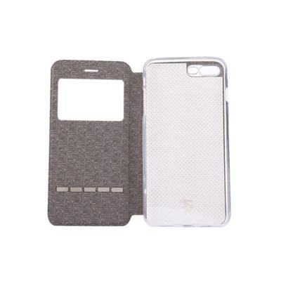 iPhone 7 Plus & 8 Plus horizontaal TPU + PU leren Flip Hoesje met houder en handig kijkvenster Wit iPhone 7 Plus & 8 Plus horizontaal TPU + PU leren Flip Hoesje met houder en handig kijkvenster Wit