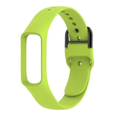 Slimme horloge pure kleur siliconen polsband horlogeband voor Galaxy fit-e (groen)