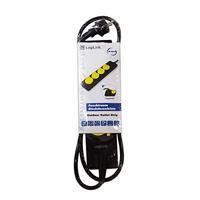 LogiLink LPS212 Stekkerdoos zonder schakelaar Zwart - thumbnail