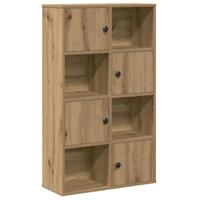 Boekenkast 60x24x101,5 cm bewerkt hout artisanaal eikenkleurig - thumbnail