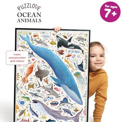 Banana Panda - puzzlove zeedieren - 200st. Banana Panda - puzzlove zeedieren - 200st.