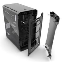 Enthoo Evolv MATX TG - Minitowermodel - mATX - window (Tempered Glass) - Audio/USB - Grijs - thumbnail