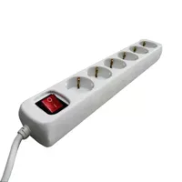 tafelcontactdoos 6-voudig+R/A met schakelaar 1,5mtr snoer - thumbnail