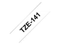 Brother TZE-141 labelprinter-tape Zwart op zilver - thumbnail