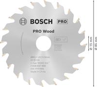 Bosch Accessories Kreissägeblatt Ø 85x15x1,1mm 20 WZ HM Standard for Wood 2608837666 Cirkelzaagblad 85 x 15 mm Aantal tanden: 20 1 stuk(s) - thumbnail