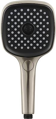 Ben Beam handdouche vierkant 12cm met 3 straalsoorten RVS-look Ben Beam handdouche vierkant 12cm met 3 straalsoorten RVS-look