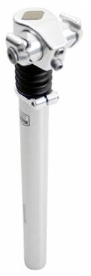 Post Moderne zadelpen verend 27,2 x 310 mm aluminium zilver