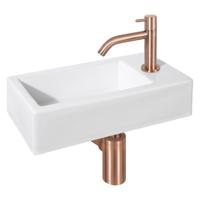 Differnz Differnz Ravo fonteinset keramiek - kraan gebogen rood koper - thumbnail
