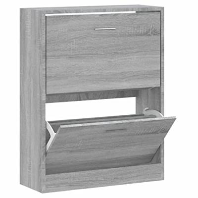 Schoenenkast 63x24x81 cm bewerkt hout grijs sonoma Schoenenkast 63x24x81 cm bewerkt hout grijs sonoma
