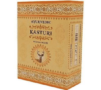 Ayurvedische Masala Wierook Kasturi Premium (12 doosjes)