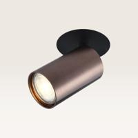 Plafondspot Carden bronzo scuro - Diameter 56mm - Cilinder - GU10-fitting - IP20 voor binnen - Brons - Met doorlusbedrading - thumbnail