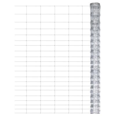 VidaXL Hek 50x1,25 m gegalvaniseerd staal zilverkleurig