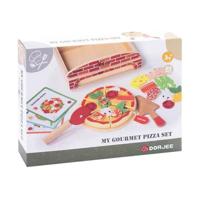 Dorjee mijn gourmet pizza set hout - thumbnail