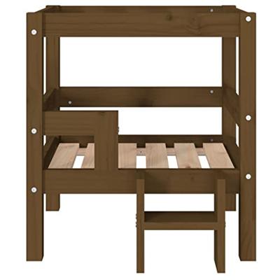 VidaXL Hondenmand 55,5x53,5x60 cm massief grenenhout honingbruin