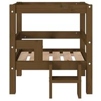 VidaXL Hondenmand 55,5x53,5x60 cm massief grenenhout honingbruin - thumbnail