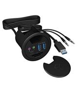 ICY BOX ib-hub1404a usb-hub (zwart) - thumbnail