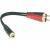 Klotz AYS-6 Y-adapter 3.5mm stereo female - 2x RCA male 0.2m - thumbnail