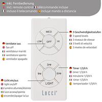 Beacon Witte ventilator met lampMegara Ø 122cm IP55 - 531016 - thumbnail