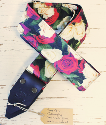 Holy Cow Straps Customshop Red White Rose