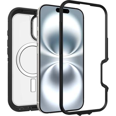 Otterbox Defender XT Backcover Apple iPhone 16 Zwart, Transparant MagSafe compatible, Stootbestendig Otterbox Defender XT Backcover Apple iPhone 16 Zwart, Transparant MagSafe compatible, Stootbestendig