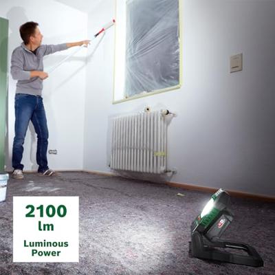 Bosch Groen UniversalWorklight 18V-2100 BT Accu Werklamp | Zonder accu en lader - 06039A1300 - thumbnail
