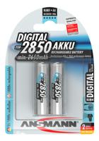Ansmann Digital HR06 Oplaadbare AA batterij (penlite) NiMH 2650 mAh 1.2 V 2 stuk(s) - thumbnail
