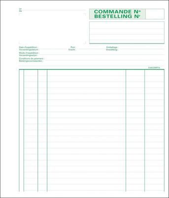 Exacompta bestellingen, ft 21 x 18 cm, bilingue, dupli (50 x 2 vel) Exacompta bestellingen, ft 21 x 18 cm, bilingue, dupli (50 x 2 vel)