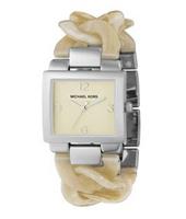 Horlogeband Michael Kors MK4108 Kunststof/Plastic Beige 24mm Horlogeband Michael Kors MK4108 Kunststof/Plastic Beige 24mm