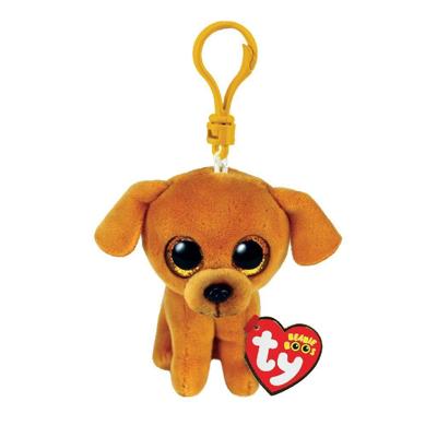 Ty Beanie boo's clip zuzu lightbrown dog, 7cm